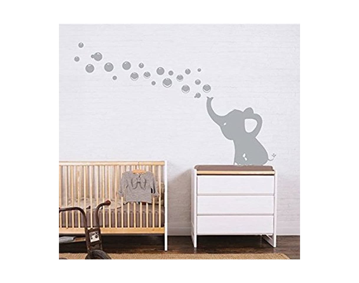 Product MAFENT Un Adorable Elefante Soplar Burbujas Wall Decal Vinilo Etiqueta de la