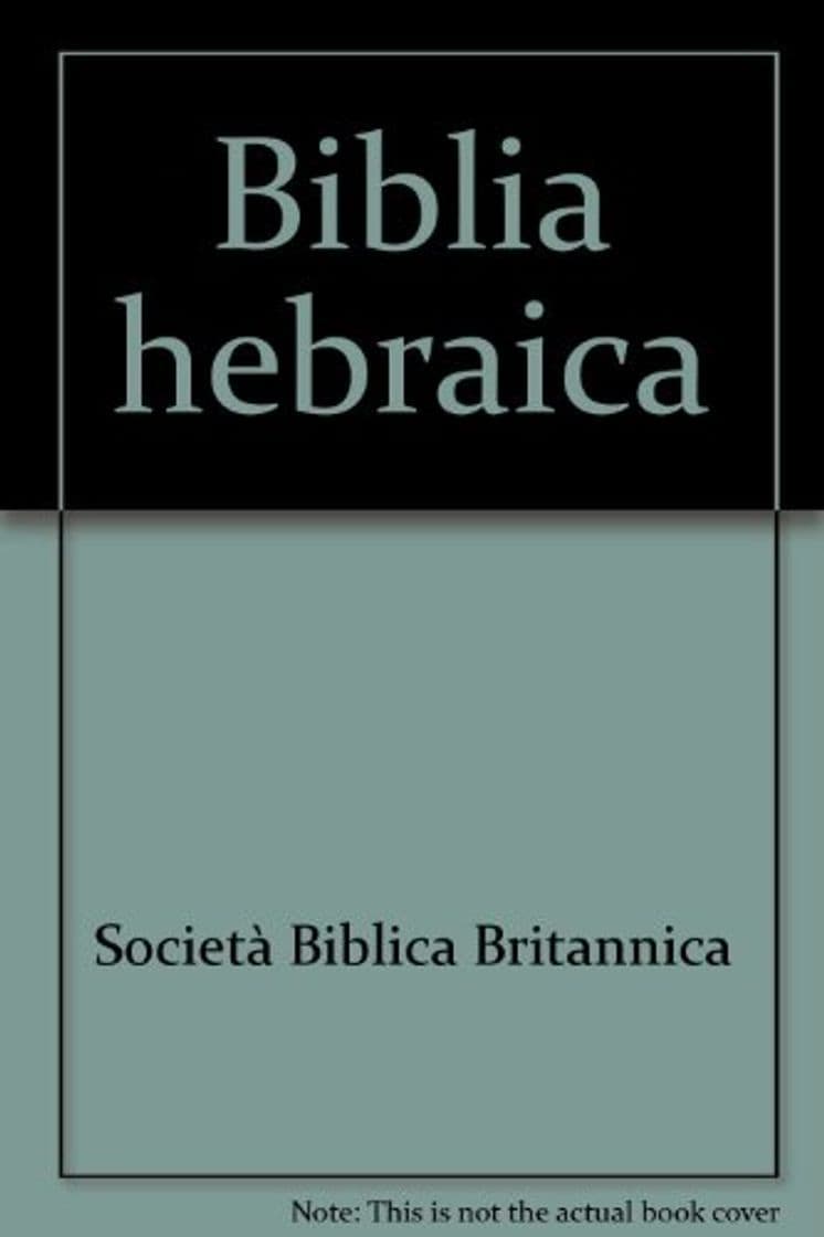 Libro Biblia hebraica