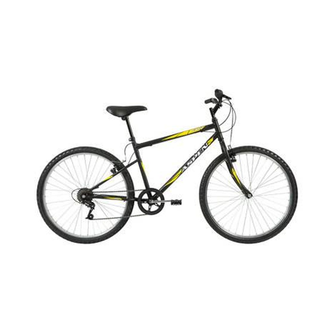 Moda Bicicleta Aro 26 Caloi 7 Marchas Aspen Lazer Preta | Carrefour