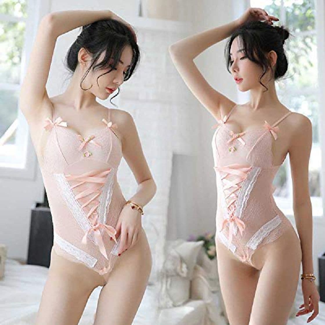 Fashion ZHANGNUO Lencería Sexy Cute Pure Pure Perspective Uniform Seducing Sexy para Mujer