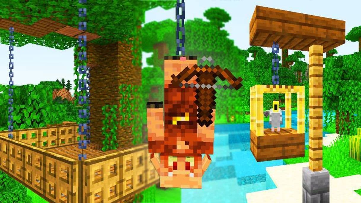 Moda ❤️ 5 DECORACIONES CON BLOQUE CADENAS MINECRAFT 