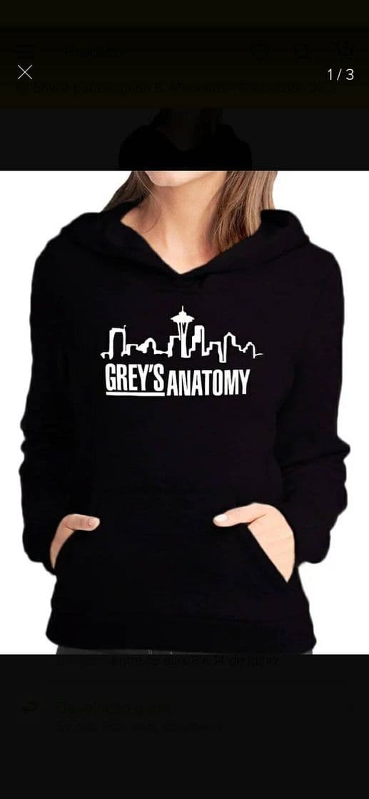 Fashion Moletom Blusa Grey's Anatomy