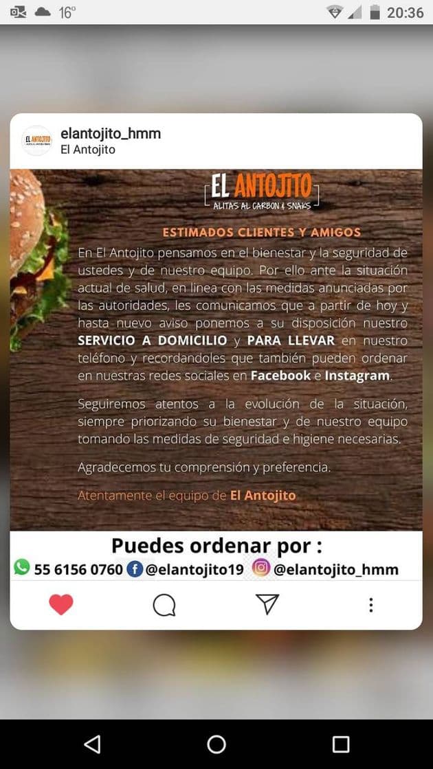 Restaurantes El antojito 