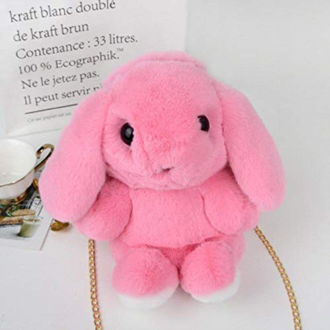 Producto Mingi Cute Rabbit Plush Mochilas para niñas Mujeres Bolsos Bunny Mochila Rabbit