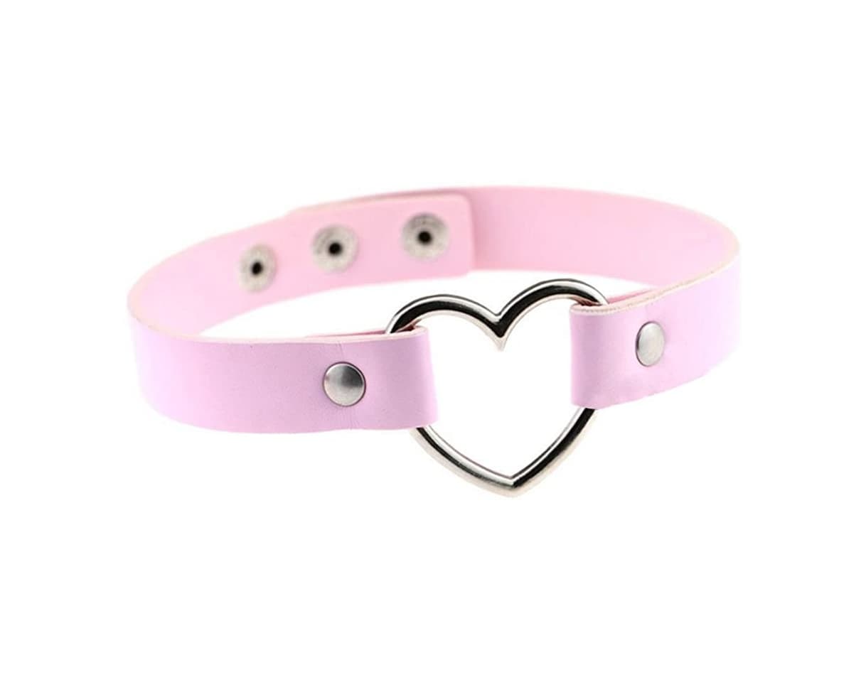 Producto Tinksky Gargantilla para hombres mujeres, estilo ajustable PU cuero collar Punk gótico