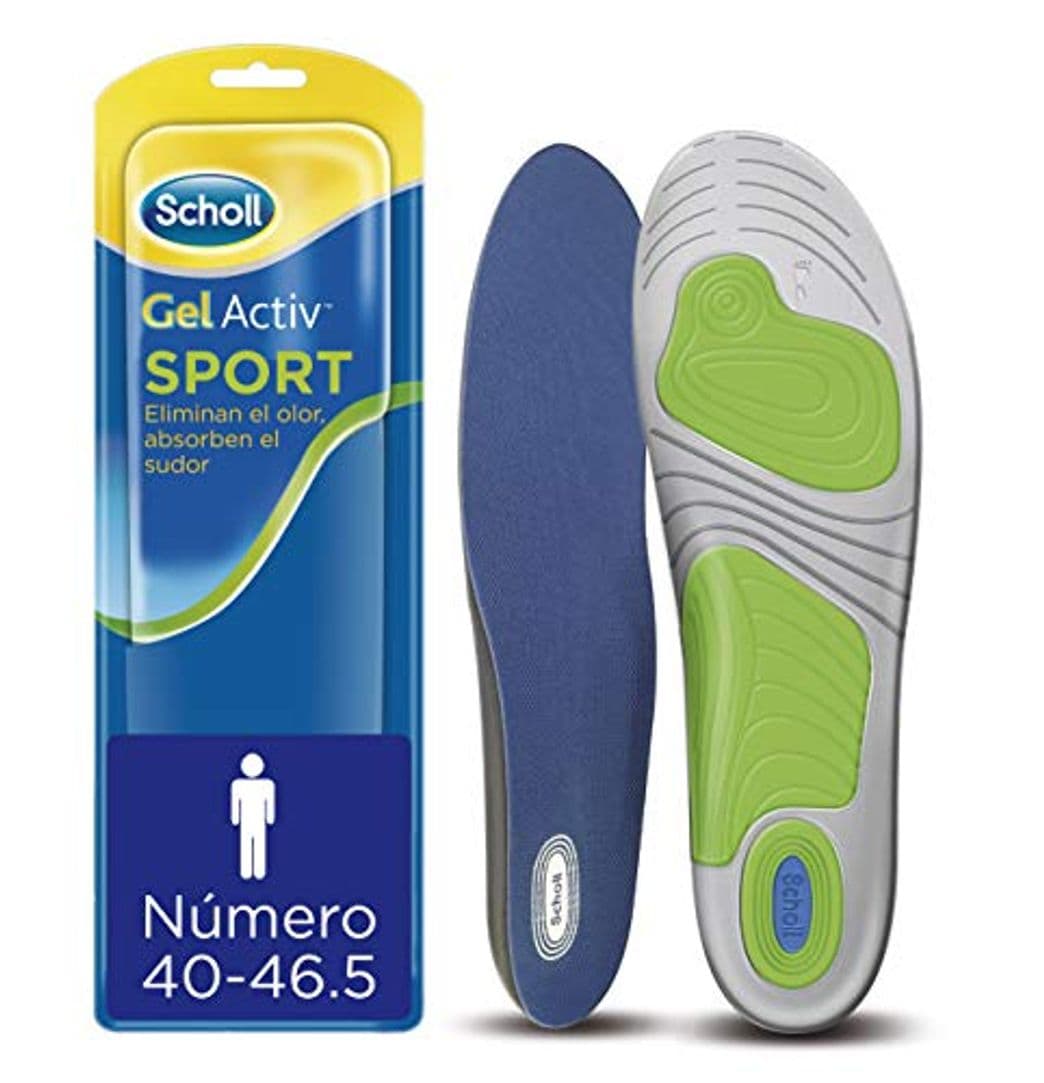 Product Scholl Plantillas Gel Activ Sport para hombre, para zapatillas deportivas, mayor amortiguación