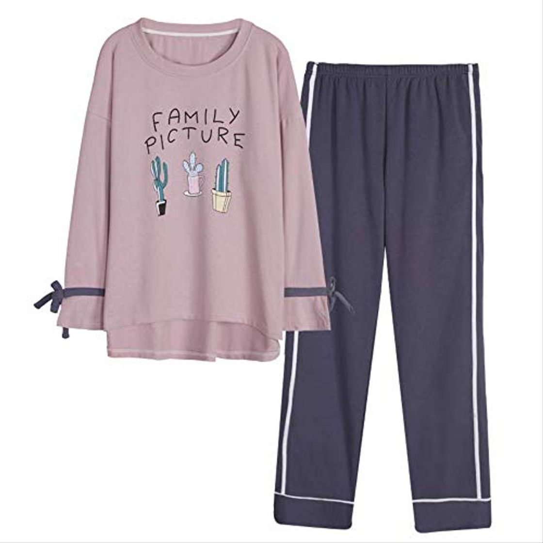 Fashion XFLOWR Pijamas de algodón para Mujeres Conjuntos de Pijamas de Cactus de