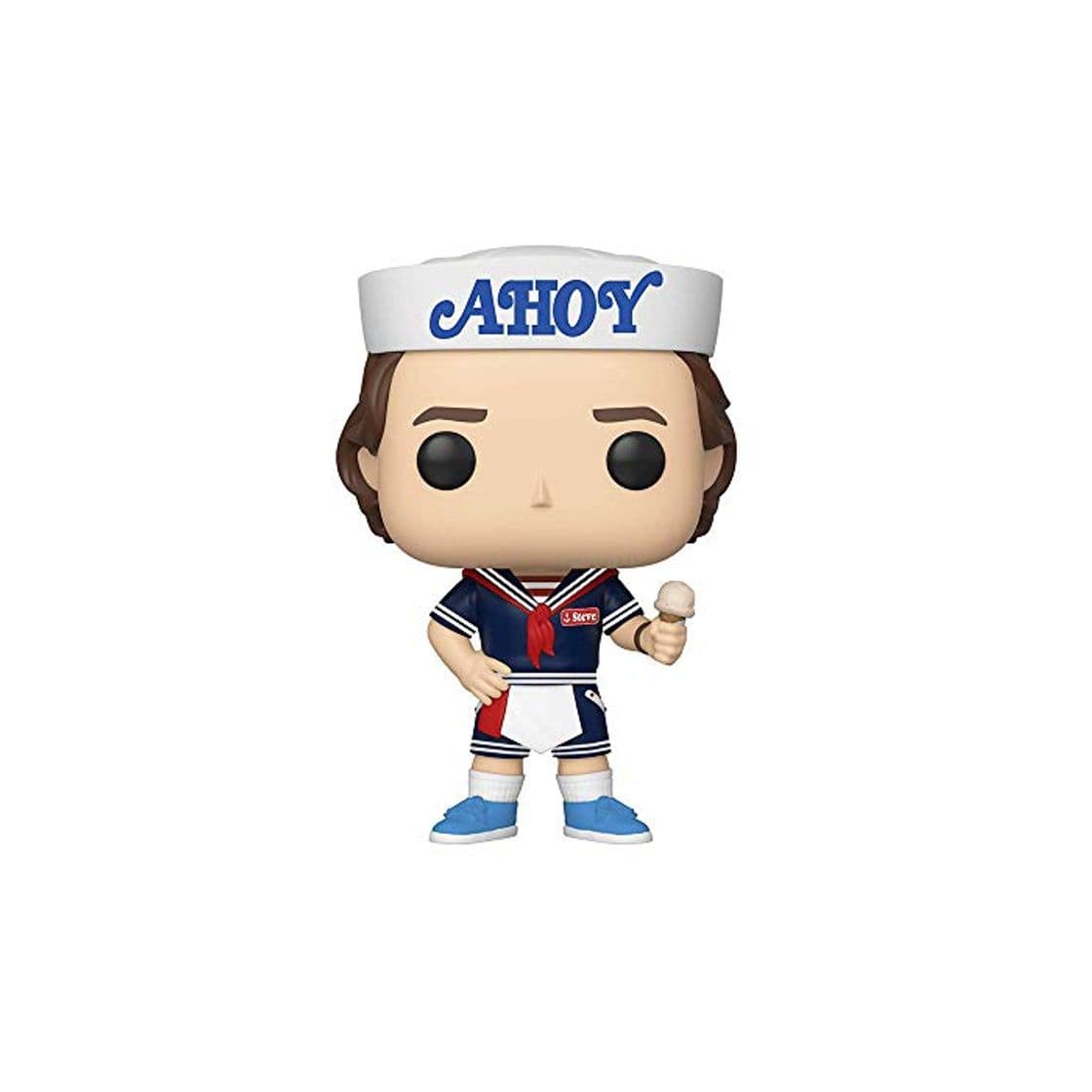 Juego Funko- Pop Vinilo: Stranger Things: Steve w/Hat and Ice Cream Figura Coleccionable,