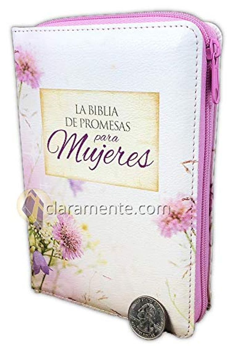 Libro Biblia de Promesas / Compacta / Floral C. Zipper