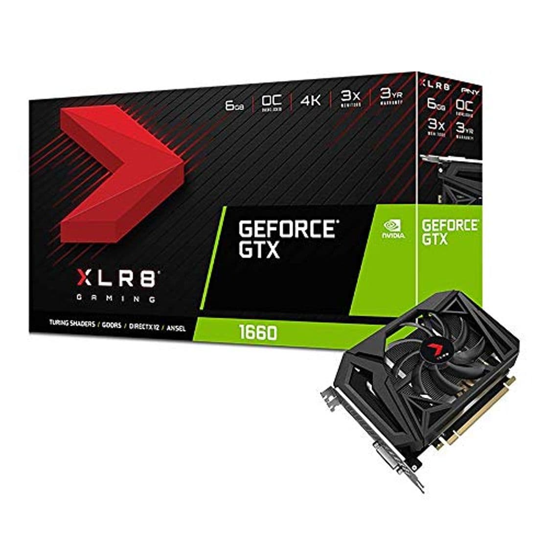 Producto PNY GeForce GTX 1660 XLR8 Gaming Overclocked Edition 6 GB GDDR5 -