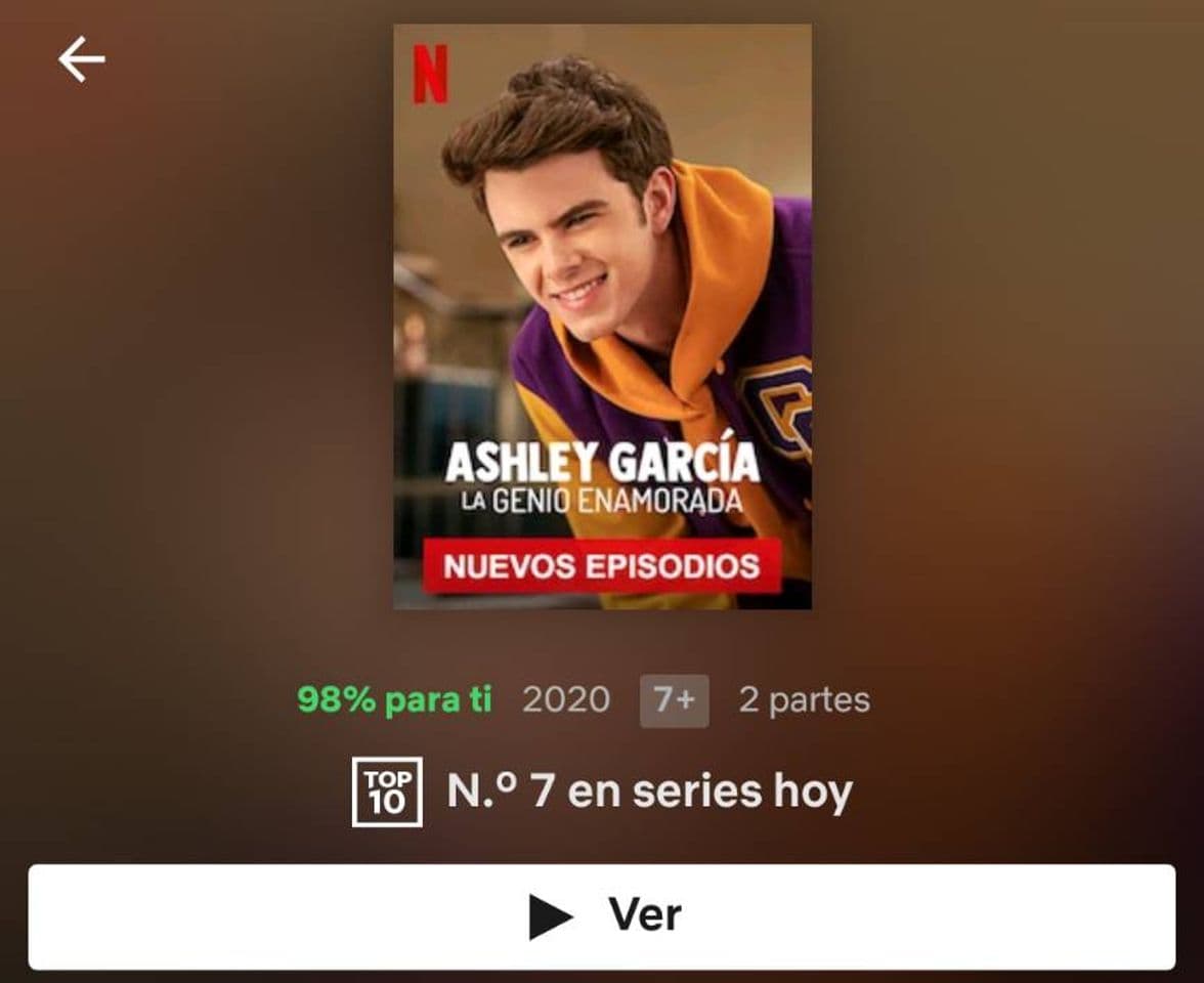 Serie Ashley García la genio enamorada