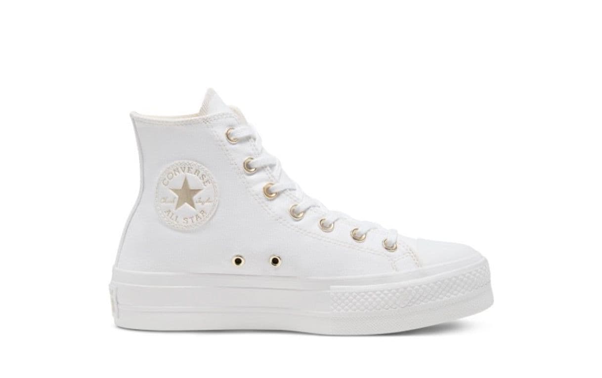 Moda Elevated Gold Platform Chuck Taylor All Star High Top