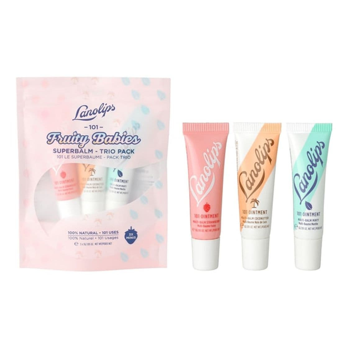 Moda (9’95€) Bálsamo Labial - Lanolips, Fruity Babies