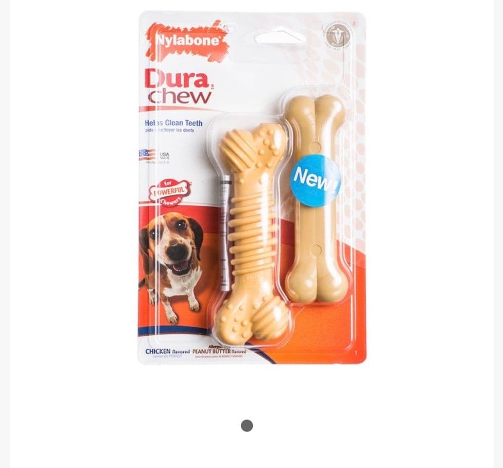 Fashion Nylabone - Dura Chew Hueso Wolf Twin Pack