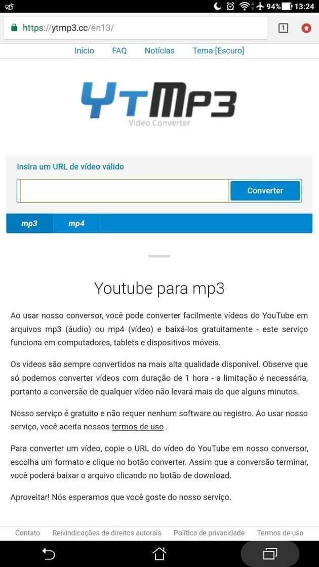 App YouTube download de áudio e vídeo 🎬