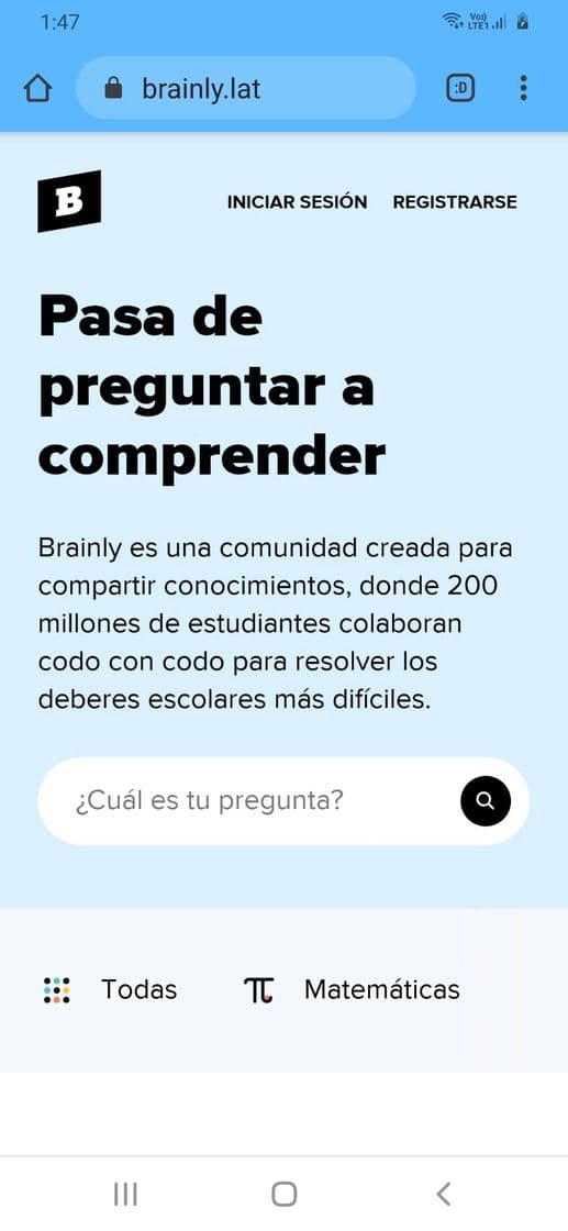 App Brainly.lat - Aprendizaje efectivo en grupo