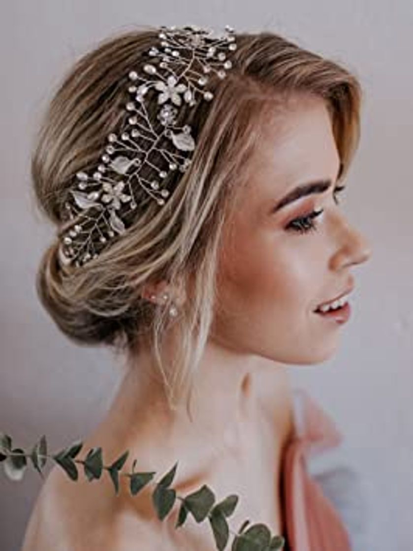 Producto SWEETV Tiara Diadema Con Rhinestones Para Fiesta Novia Boda Corona Flor Accesorios de peinado Nupcial Tocado Accesorios del Pelo de las Mujeres