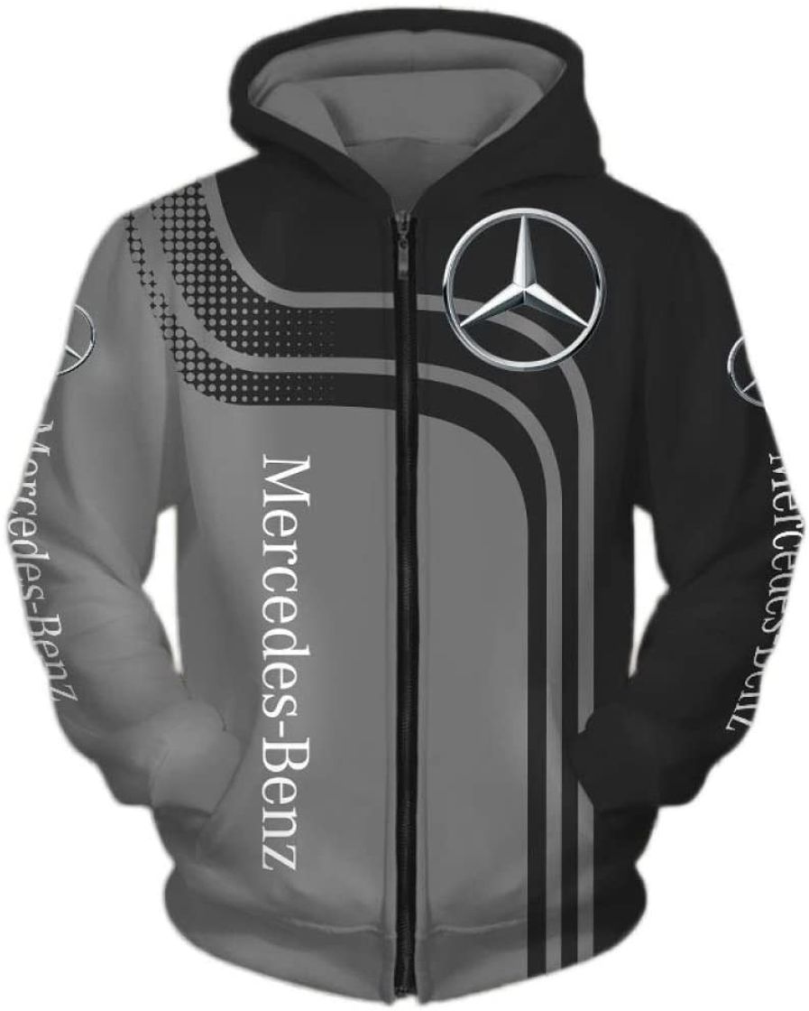 Producto TJZY Hombres Sudaderas con Capucha Chaqueta por Mercedes-Benz 3D Digital Impresión Encapuchado