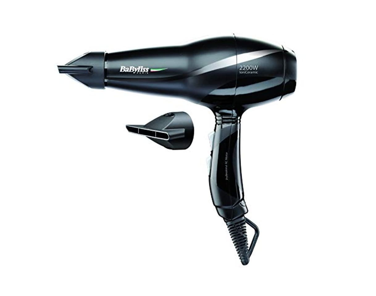 Beauty BaByliss 6614E - Secador de pelo iónico ultra rápido, motor profesional AC,