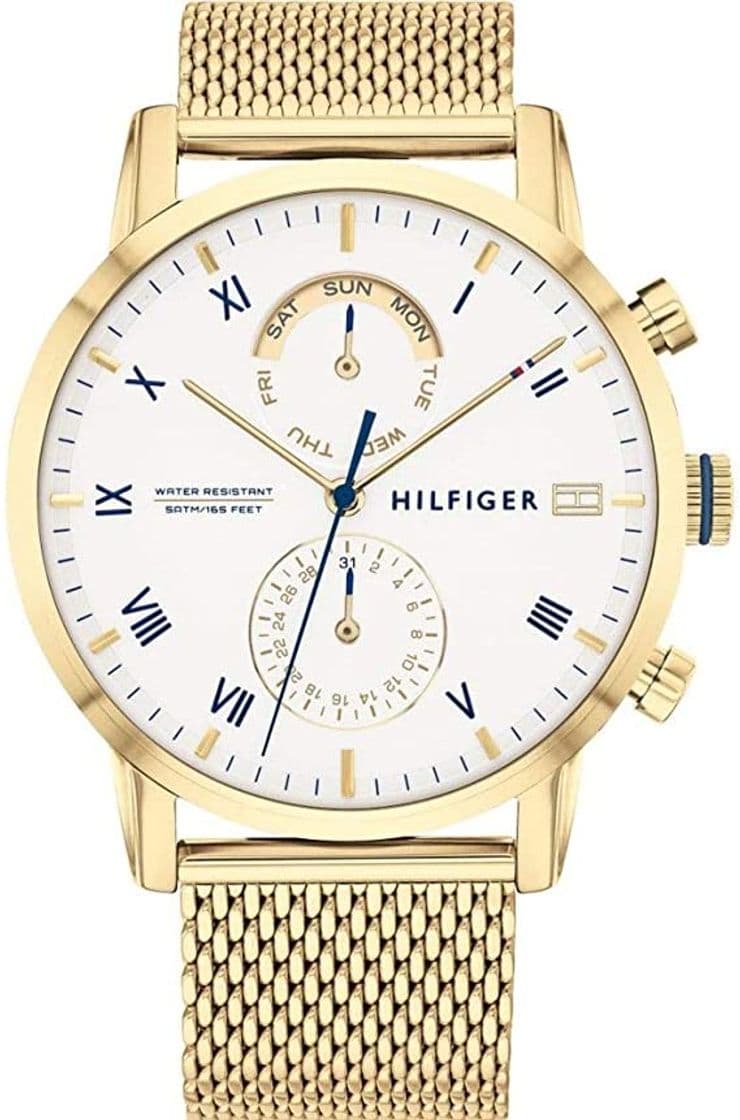 Producto Tommy Hilfiger Reloj Analógico para Hombre de Cuarzo con Correa en Bañada