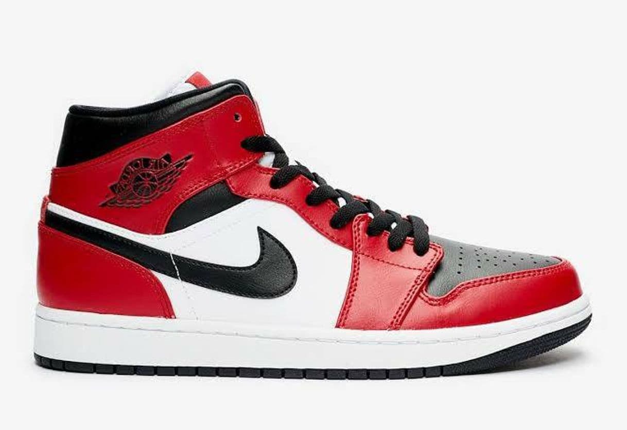 Moda Jordan 1 Mid Chicago Black Toe