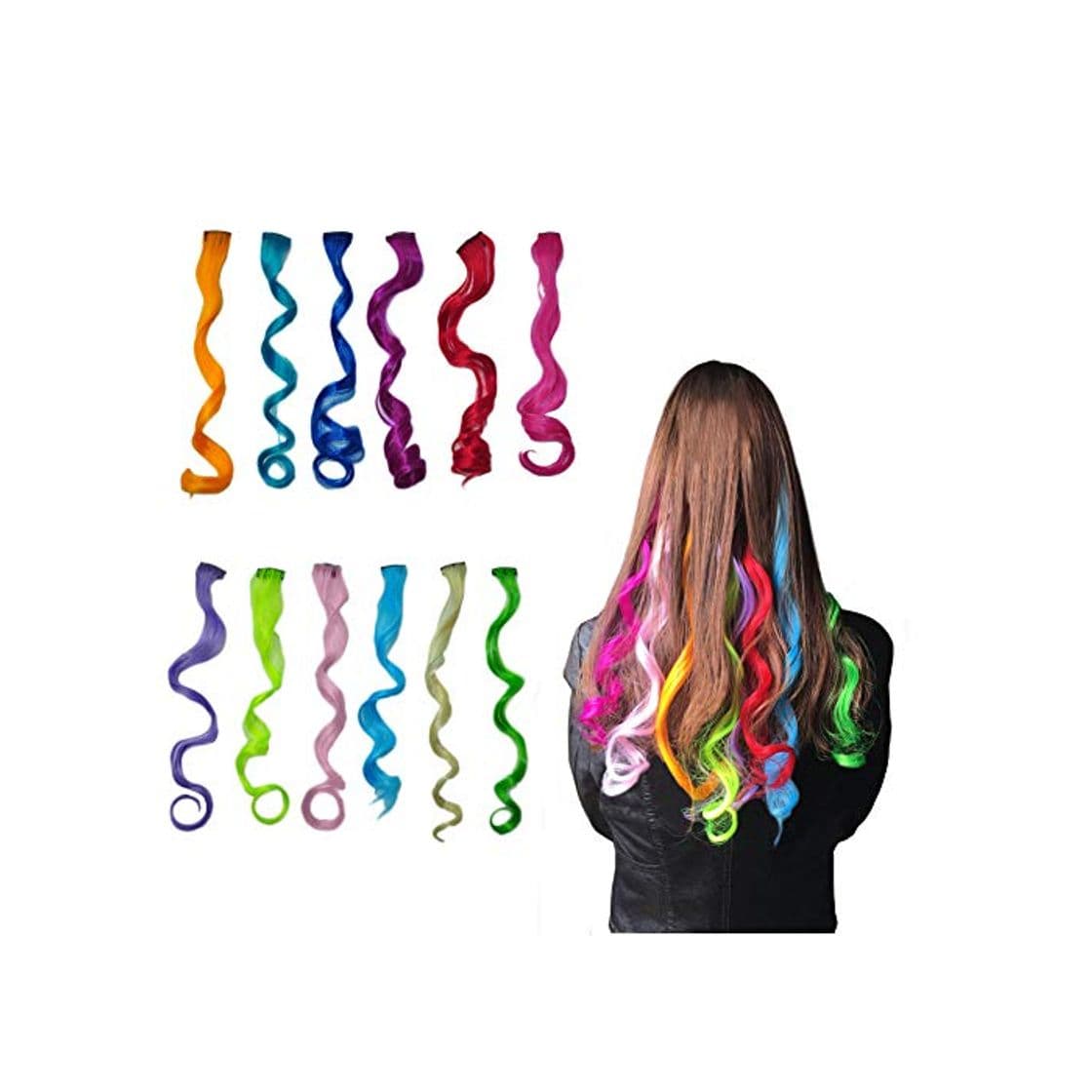 Producto Extensiones Colores de Cabello de Color Peluca de Extensiones de Cabello Rizado