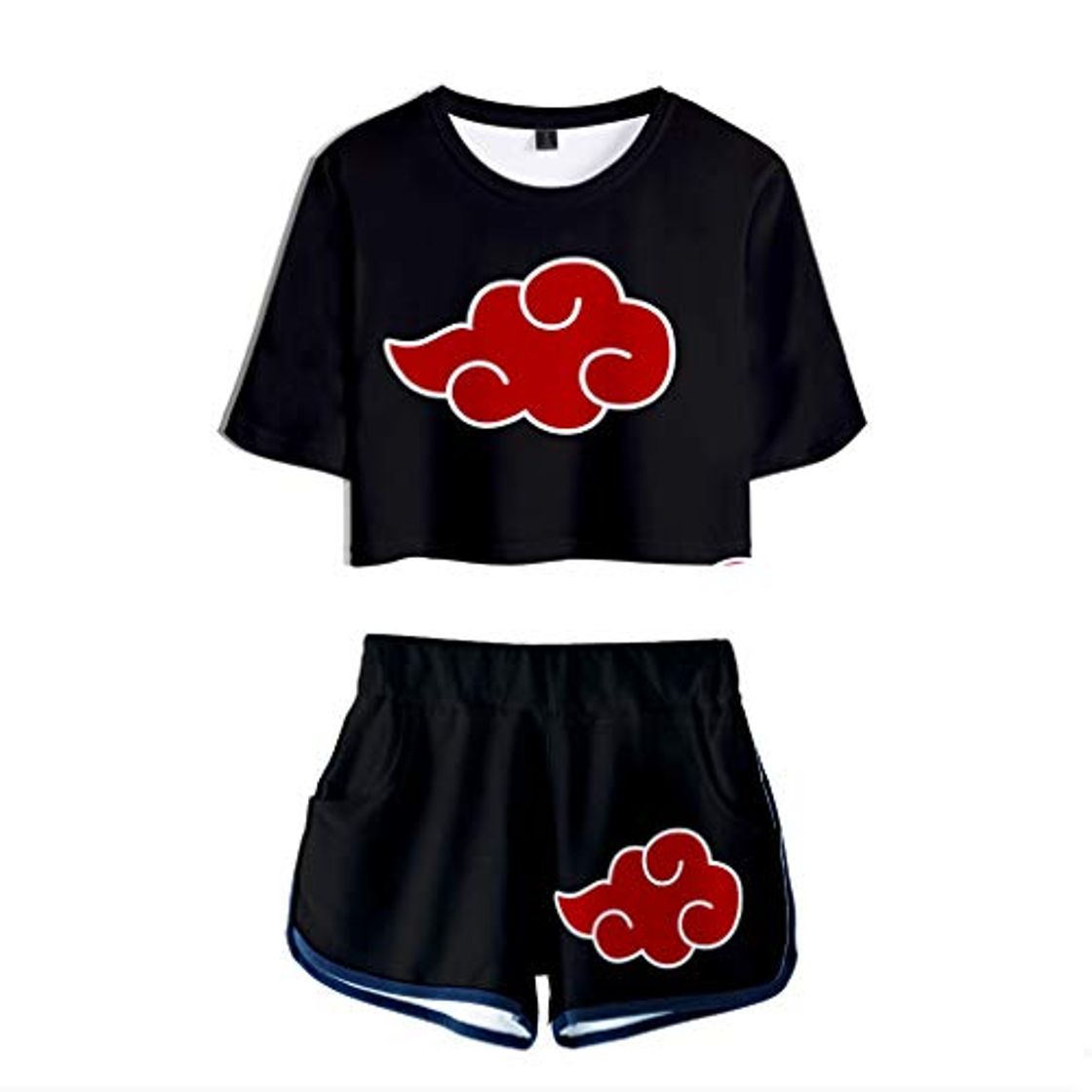 Producto Memoryee Moda 3D Digital Anime Naruto imprimiendo Camisetas y Pantalones Cortos