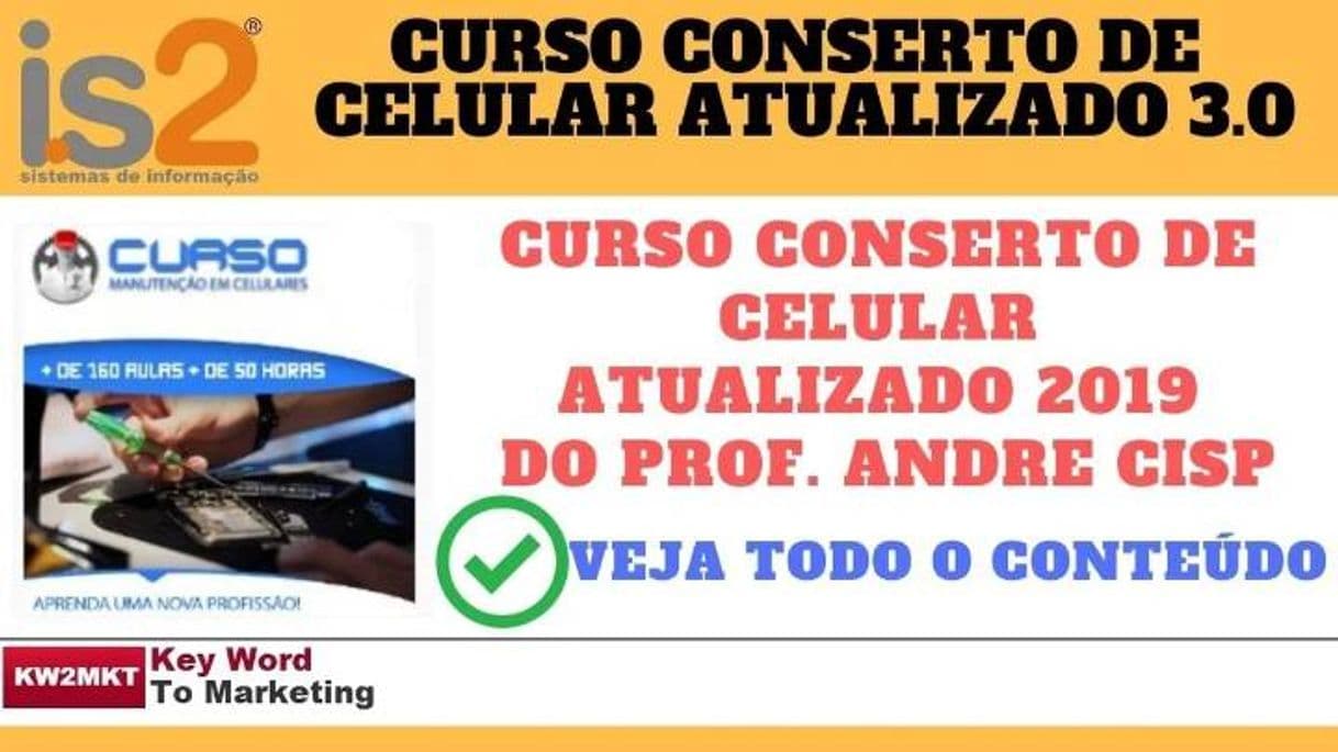 Moda Curso de manutenção de celulares