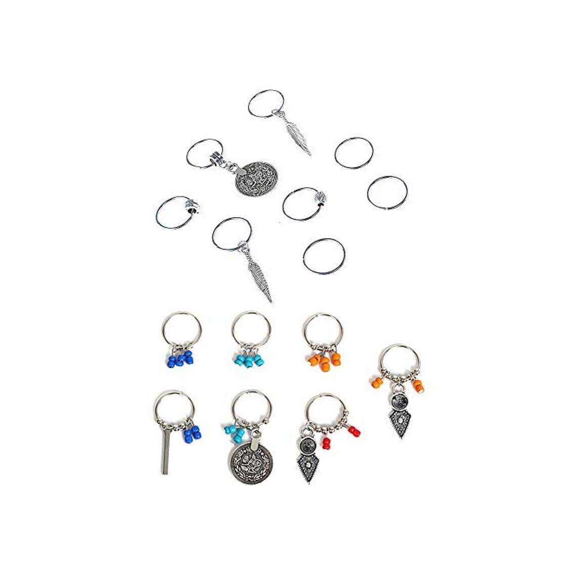 Producto Limeo Anillos de Pelo Aros Clips Anillos de Pelo Trenzado Colgante de