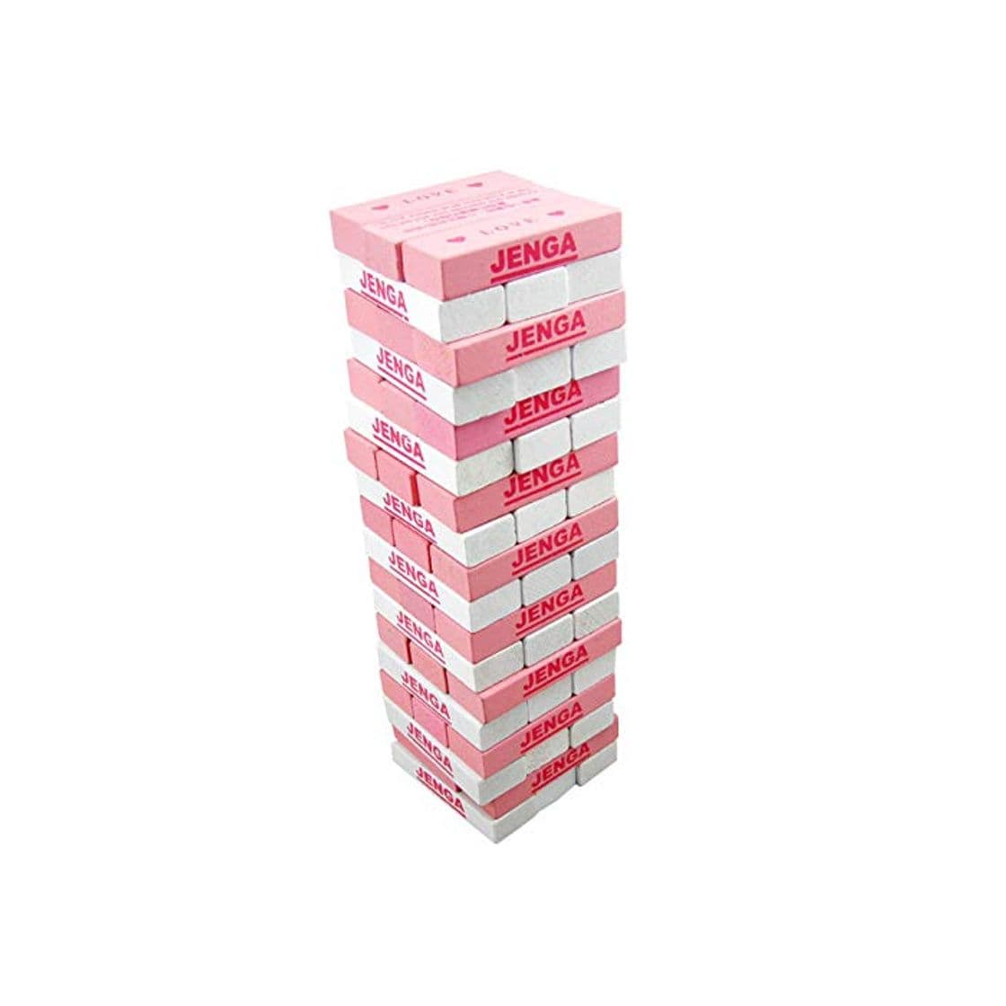 Product MMGN Pink Jenga Classic Girl Game Juguete Educativo de Madera