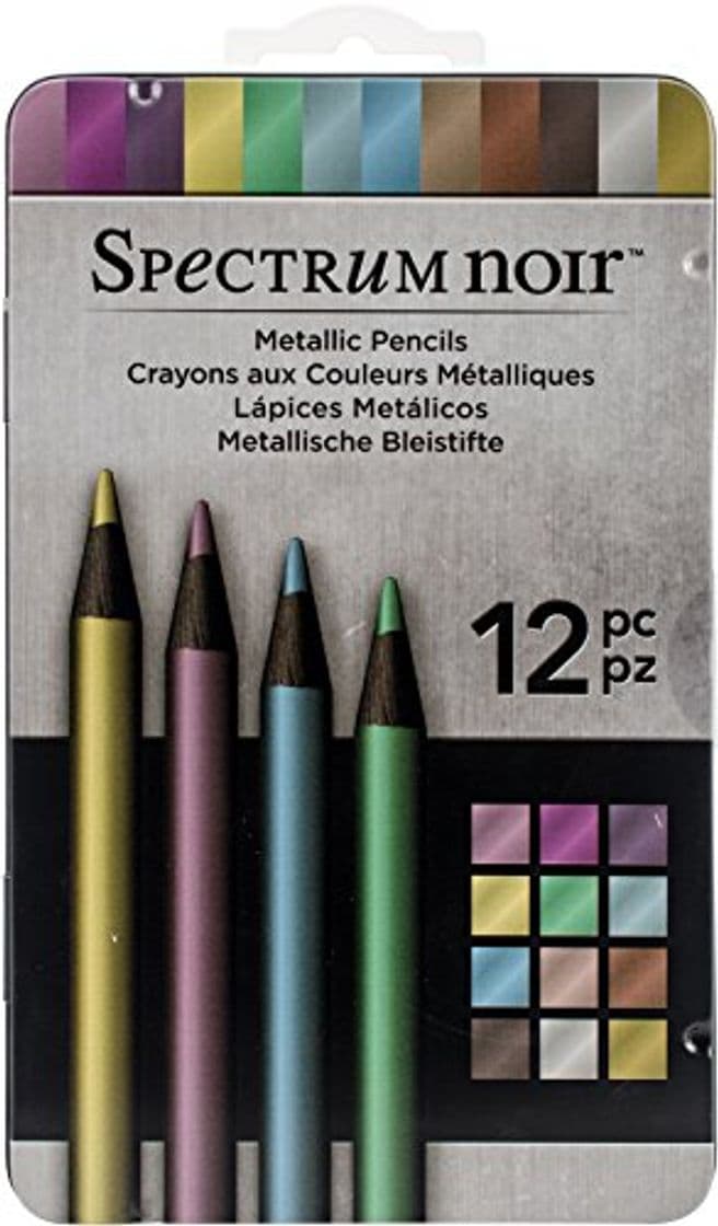 Product Spectrum Noir SPECN-MP12 Pack de 12 lápices metálicos PK