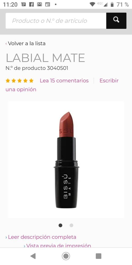 Fashion Labiales mate Bissú 