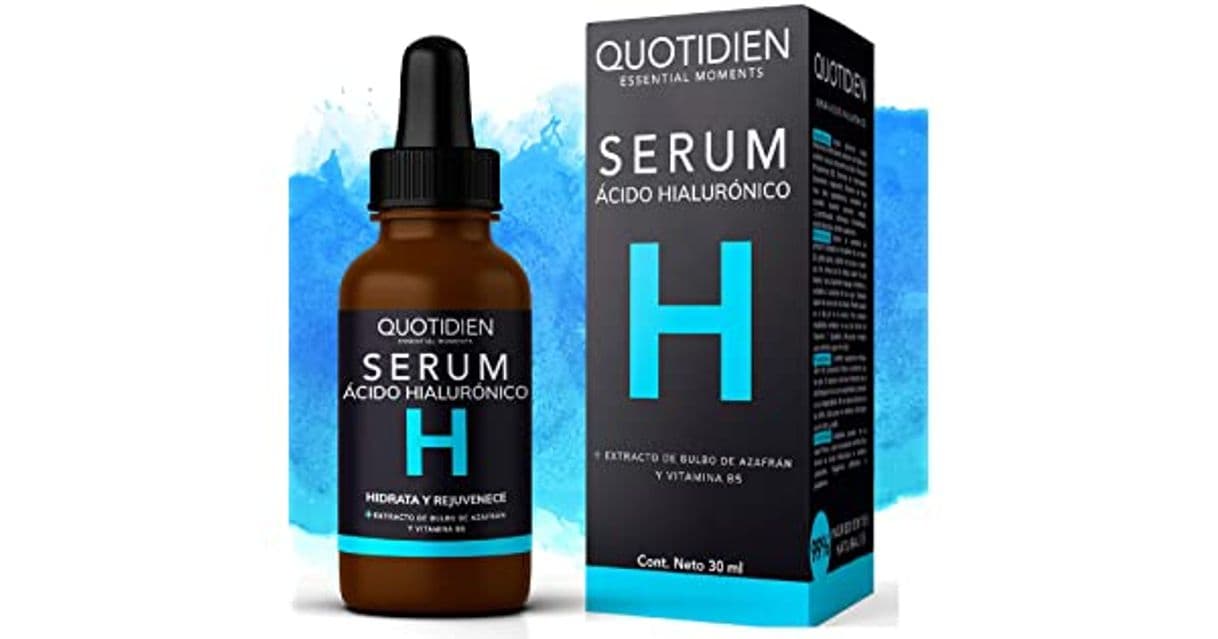 Moda Serum Ácido Hialurónico Facial+Vitamina B5+Extracto de Bulbo de ...