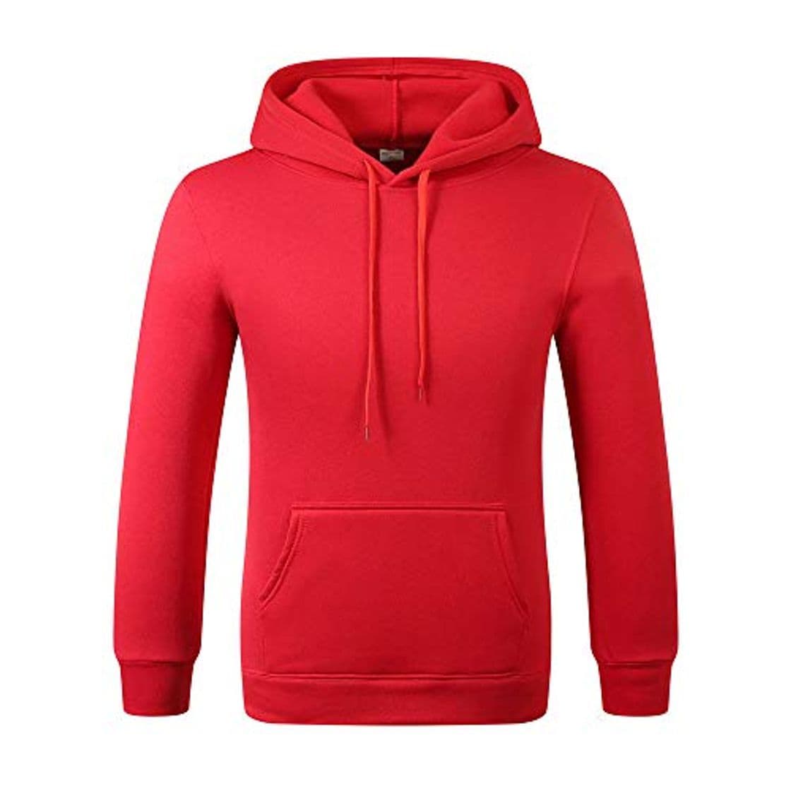 Moda NOBRAND Suéter deportivo con capucha para hombre Rojo rosso M