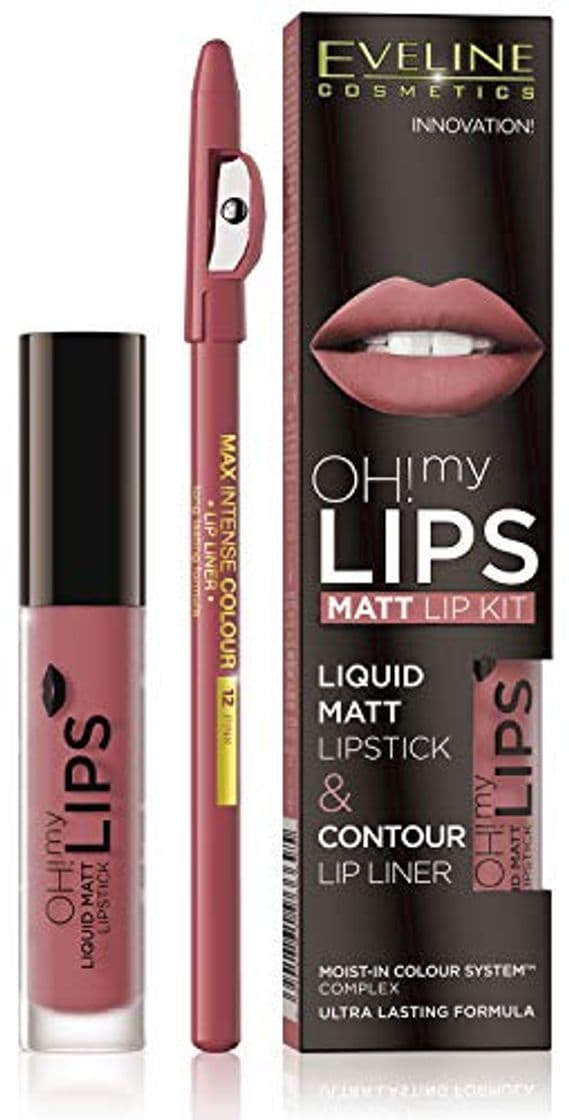 Producto Eveline Eveline Oh! My Lips Matt Lip Kit Liquid Matt Lipstick And Contour Lip Liner 04 Sweet Lips 50 g