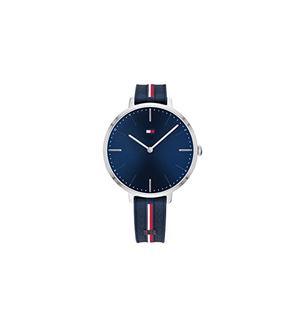 Fashion Tommy Hilfiger Reloj Analógico para Mujer de Cuarzo con Correa en Silicona 1782154