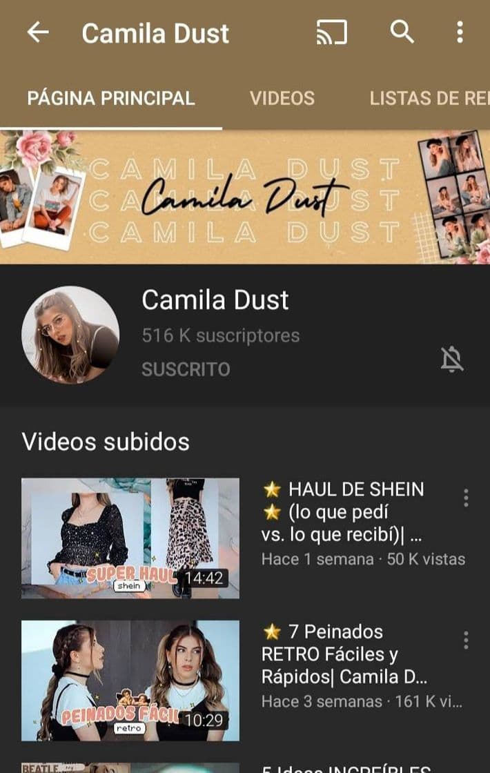 Moda Canal de youtube 