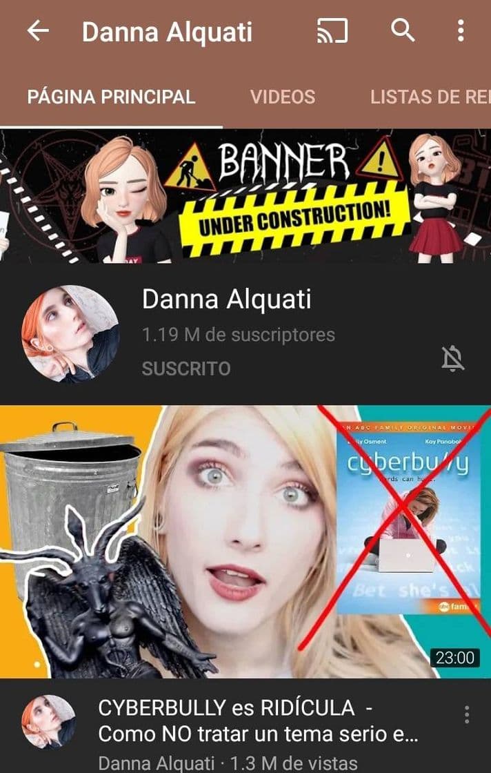 Moda Canal de youtube de Danna Alquati