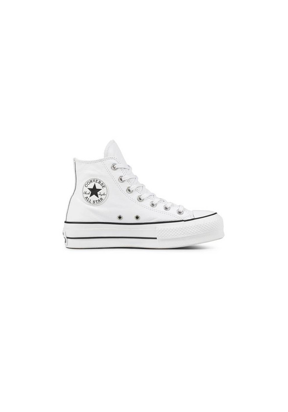 Product Converse altas de cuero en blancas