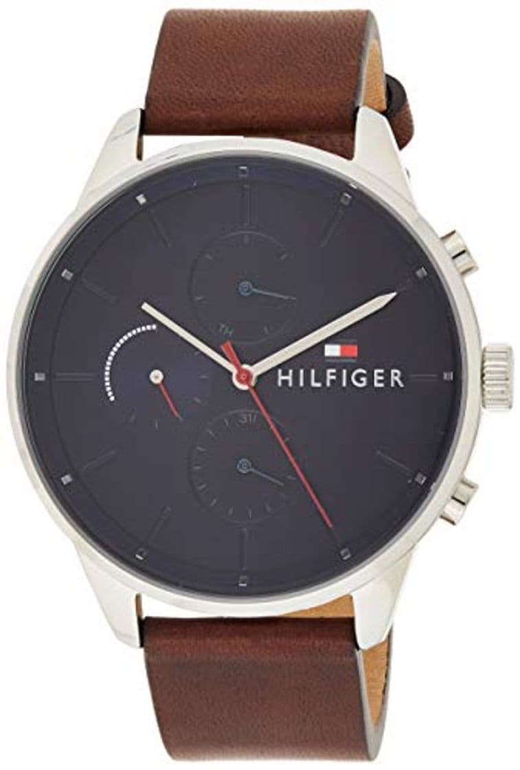 Producto Tommy Hilfiger Reloj Multiesfera para Hombre de Cuarzo con Correa en Cuero