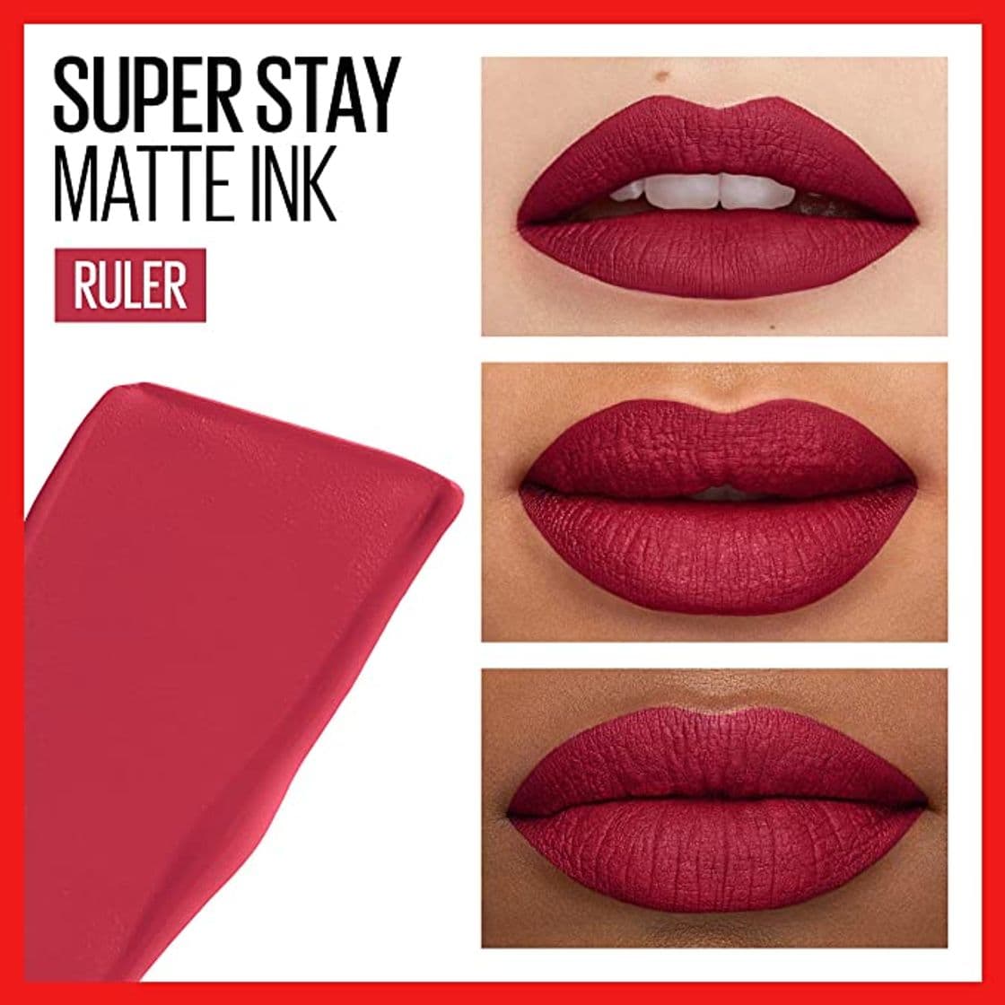 Belleza Maybelline Super Stay Barra de Labios Matte Ink Nude 80 Ruler