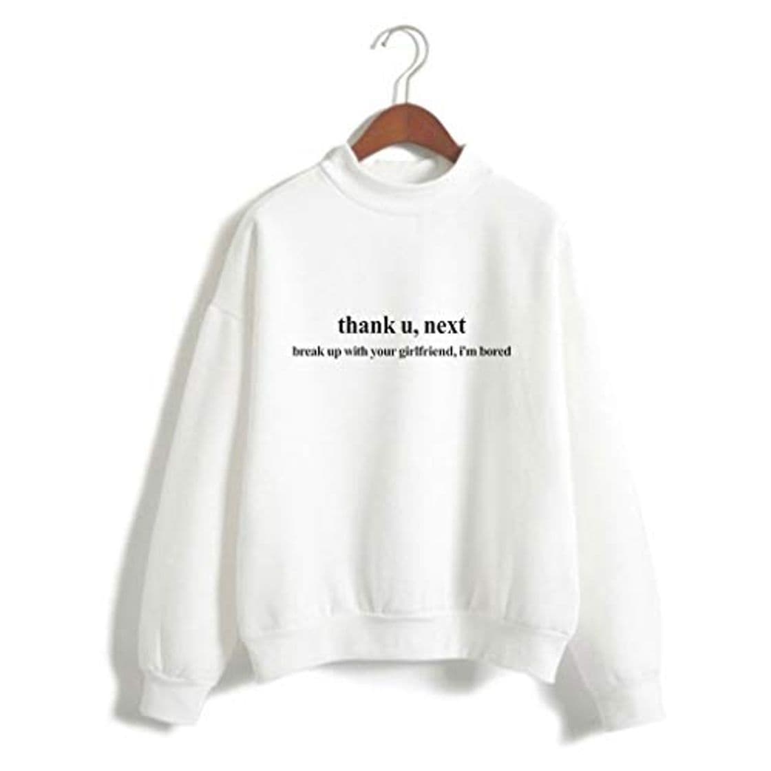 Lugar U CAN Ariana Grande Camisetas Unisex Cuello Alto Sudadera De Manga Larga