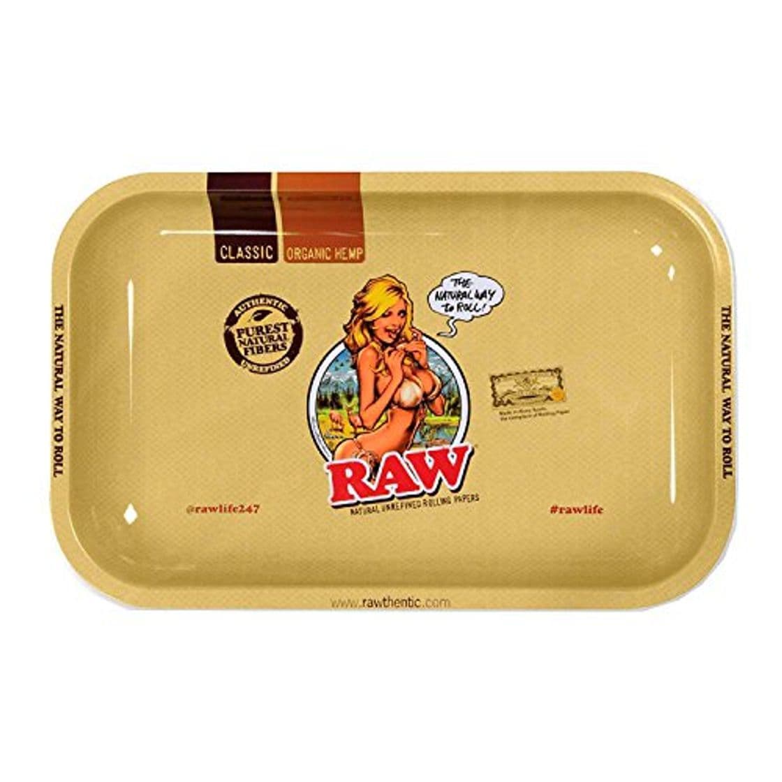 Place Bandeja de Liar Rolling Tray RAW Small RAW GIRL