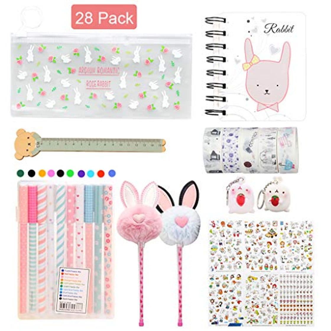 Lugar Amycute 29 piezas papelería kawaii Set para niñas