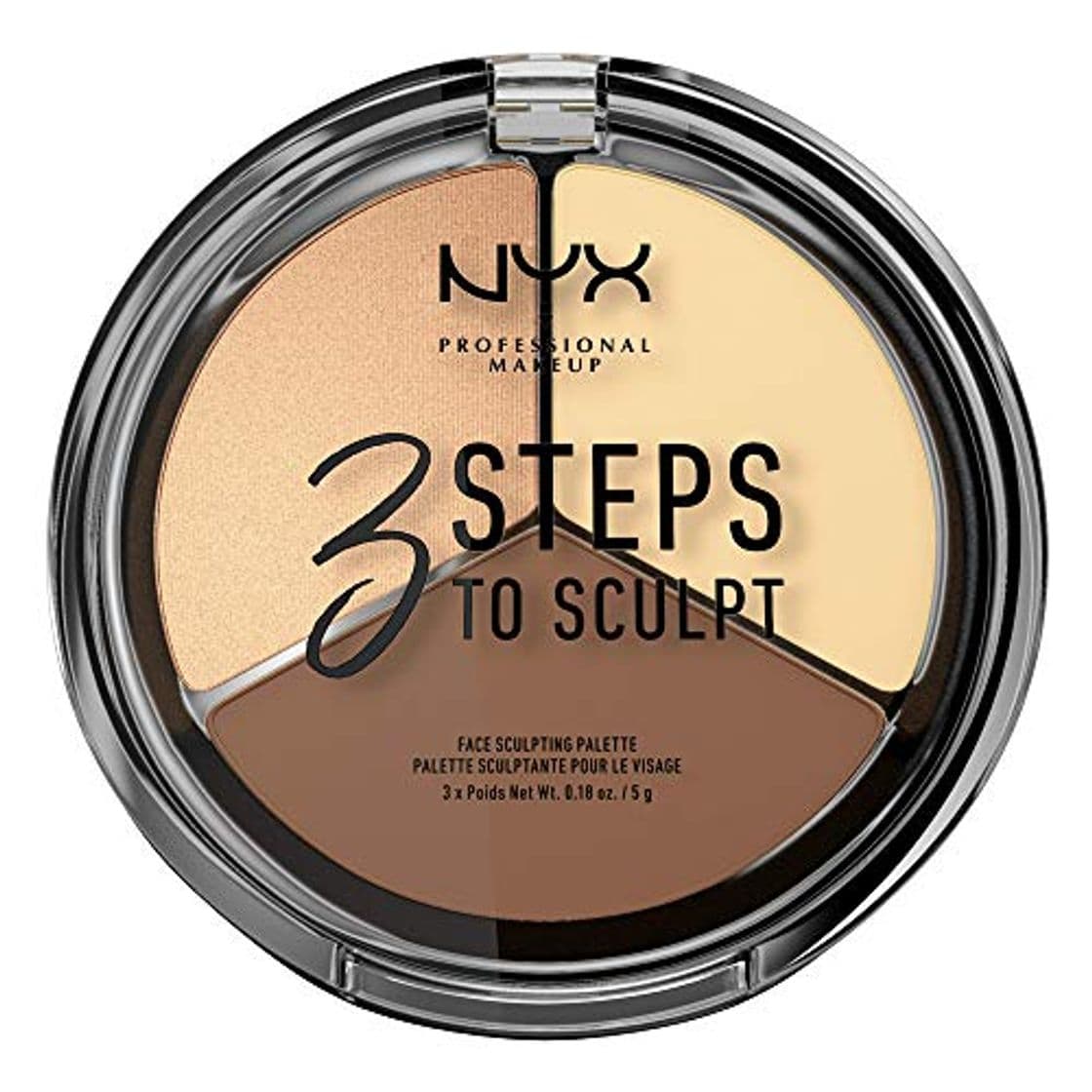 Beauty Nyx – Glitz 3 pasos a Sculpt paleta Escultura Cara – Luz