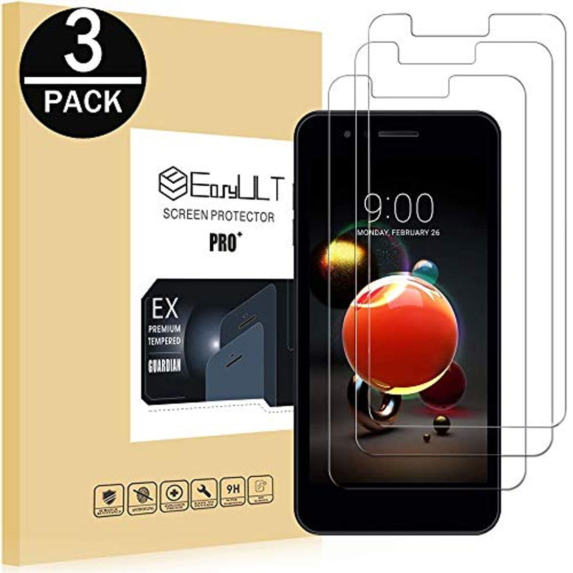 Producto EasyULT Protector de Pantalla para LG K9 [3 Piezas]