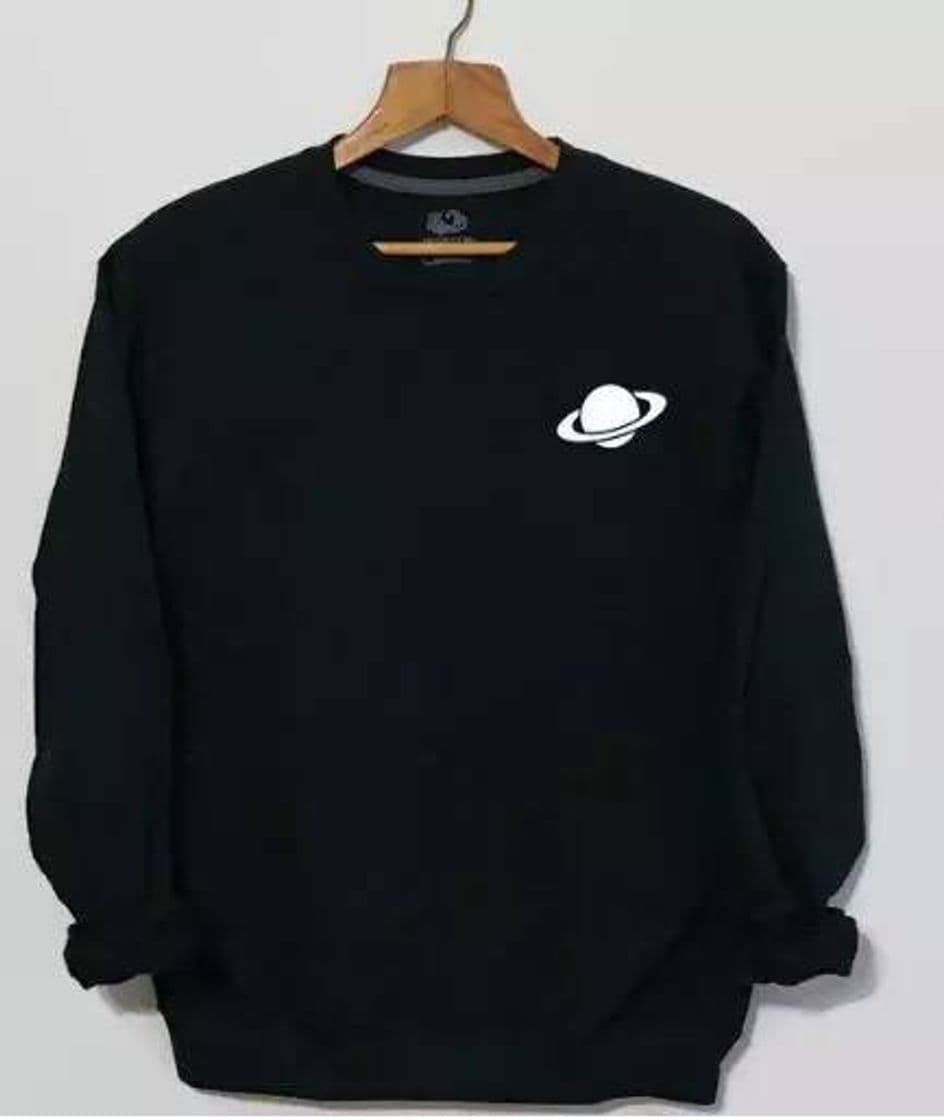 Moda Sudadera Negra Saturno 🌌