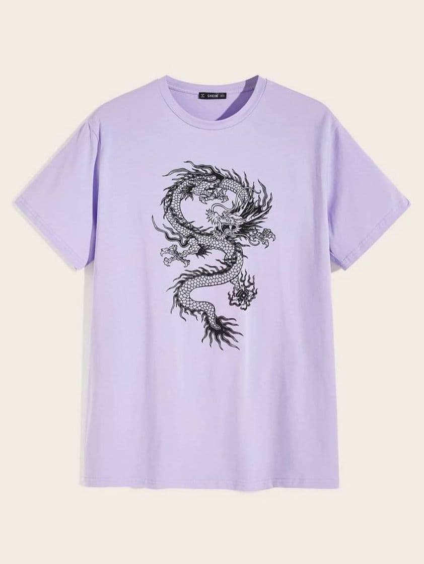 Moda Camiseta Lila Dragón 🐉