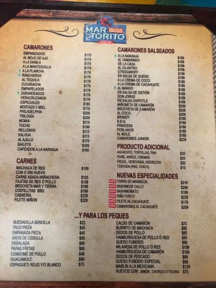 Restaurantes Mariscos El Torito La Marina