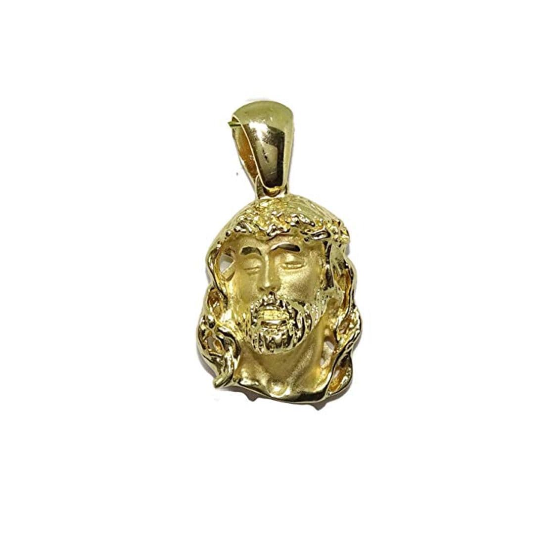 Producto Never Say Never Cara de Cristo pequeña de Oro Amarillo de 18k